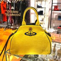 18/19年新作★Vivienne WESTWOOD ブランドコピー通販★Slogan Yasmineイエローバッグ iwgoods.com:t94esa