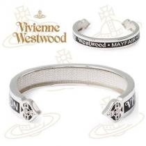 17SS新作★Vivienne WESTWOOD 激安スーパーコピー★VEGAS シルバーバングル★Man黒 iwgoods.com:71fk9f