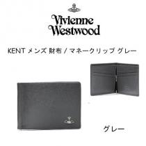 【Vivienne WESTWOOD コピー商品 通販】 KENT メンズ財布 マネークリップ グレー iwgoods.com:x3cv9i