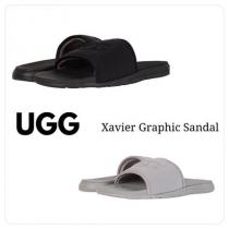 【UGG ブランドコピー】 アグ Xavier Graphic SLIDE ロゴサンダル iwgoods.com:qsd44t