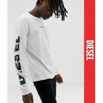 ★英国発*DIESEL コピー品*新作*袖ロゴ長袖Tシャツ/White スーパーコピー★ iwgoods.com:mt2kqq