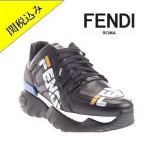 関税込 ! FENDI ブランドコピー商品 ブラック フェンディ ブランドコピー通販 レザー スニーカー iwgoods.com:a3xzv2