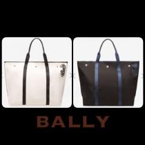 ★人気キャンバストート【BALLY コピー商品 通販】ホワイト・ネイビー★ iwgoods.com:ug2me3