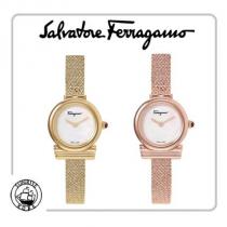 2-5日着【FERRAGAMO コピー品】ガンチーニ型 ゴールドメッシュベルト 時計 iwgoods.com:sem3c3