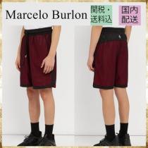 SALE★Marcelo Burlon コピー品/County メッシュショーツ/ボルドー iwgoods.com:7ux5pk