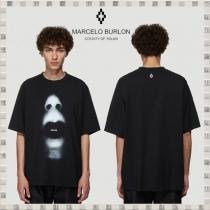 Marcelo Burlon ブランドコピー通販(マルセロバーロン コピー品)★マウスTシャツ　ブラック iwgoods.com:xaokbf