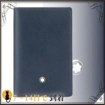 関税込◆Blue navy leather Meisterstuck card holder iwgoods.com:y7l2xr