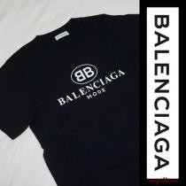 再入荷！【即納OK】BALENCIAGA 偽物 ブランド 販売 BBロゴ Tシャツ iwgoods.com:ti0jlm