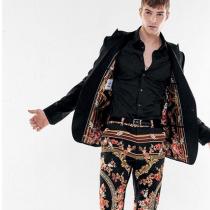 ★19-20AW★ DOLCE&Gabbana 激安スーパーコピー ブラックコットンジャカードシャツ iwgoods.com:o649c4