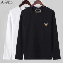アルマーニ ARMANI 長袖Tシャツ 2色可選 今年らしい新しい人気色 2019トレンド秋冬おすすめ安い iwgoods.com e0n0vC