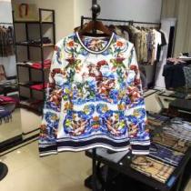 新作おすすめ今季限定Dolce&Gabbanaコットンスウェットシャツ TROPICAL KINGプリントロゴ パーカー 人気ランキングブランド iwgoods.com riqu0n