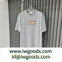 BURBERRY✖️ SUPREMEコラボtシャツコピー2022人気上昇中【累積売上総額第１位】グレー色 iwgoods.com e89vaq