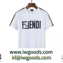 2022春夏しわになりにくい  細身のシルエット 半袖Tシャツ 変わらない人気を誇る FENDIスーパーコピー iwgoods.com H19jau