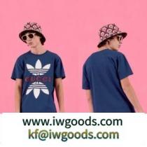 激アツのコラボGUCC1×adidas コットンジャージー Tシャツ 激安スーパーコピー 2色可選 夏にマストなお勧め iwgoods.com 1PzWbu