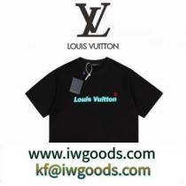 LOUIS VUITTONコピー ルイヴィトンｔシャツ 2色可選 高品質のプリント 一気に夏らしく気分 個性あるセン iwgoods.com im01Pb