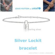 unicefへ寄付★LOUIS VUITTON ブランド コピー★Silver Lockit Bracelet iwgoods.com:5n94my
