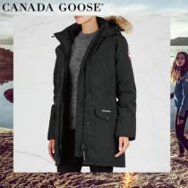 ☆ CANADA Goose ブランドコピー Trillium ブラック ファーパーカーコート iwgoods.com:dknb8y