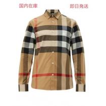 関税送料込　BURBERRY 激安スーパーコピー チェックシャツ　CAMEL iwgoods.com:awpeyd