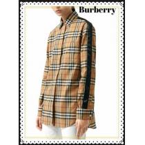 大人気 ★BURBERRY 激安スーパーコピー★ チェックシャツ 黒サテンストライプ iwgoods.com:mgpu9r