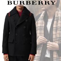 18AW＊BURBERRY スーパーコピー＊ニット素材付け襟 ウールカシミア ピーコート iwgoods.com:ly1ego