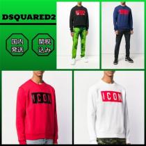 〔国内発送〕DSQUARED2 スーパーコピー 代引 ICON ロゴ スウェットシャツ☆4色 iwgoods.com:r5maug