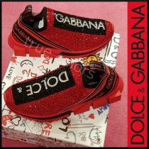 DOLCE&Gabbana スーパーコピー ドルガバ 19SS Sorrent クリスタル スニーカー 赤 iwgoods.com:bogn67