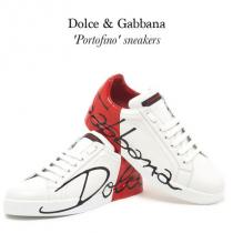 Dolce & Gabbana スーパーコピー 代引 ポルトフィーノ レザー＆エナメルスニーカー iwgoods.com:4d5173