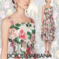 Dolce&Gabbana ブランド 偽物 通販 花柄 プリント シルク ワンピース 軽やかな春印象 iwgoods.com:p7w8h3