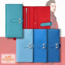 直営店購入★HERMES 激安スーパーコピー★Bearn wallet ベアン 長財布 ブルー系4色♪ iwgoods.com:9b1v12