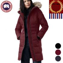 CANADA Goose 激安スーパーコピー ペンビナ レザートリム ファー付 ダウ...