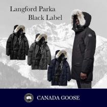 丈が長めで暖かい☆LANGFORD ブランドコピー商品 PARKA BLACK LA...