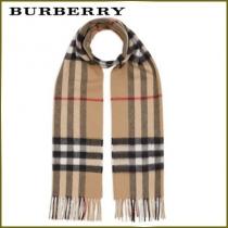 BURBERRY スーパーコピー 代引/ハウスチェック カシミヤ フリンジ マフラー...