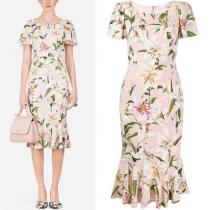 DG2038 LILY PRINT CADY MIDI DRESS iwgoods....