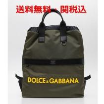 DOLCE＆Gabbana 激安スーパーコピー★ナイロン ロゴバックパック グリーン...