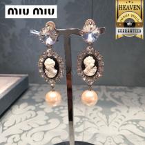 累積売上総額第１位！MIUMIU 偽物 ブランド 販売 ★ピアス┃5JO288_2B...