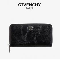 GIVENCHY ブランドコピー商品 ★ ヴィンテージレザー ロング ジップウォレッ...