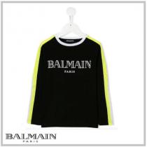 BALMAIN 激安スーパーコピー KIDS★LOGO PRINT COLOR-BL...