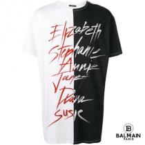 【19SS】BALMAIN スーパーコピー 代引 / プリント コットン Tシャツ ...