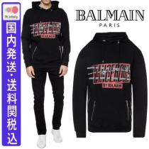 ♪送料関税込BALMAIN 激安スーパーコピー★ Black hooded swea...