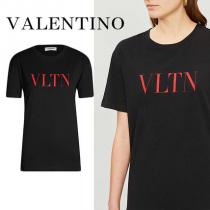 【関税 送料込】VALENTINO 激安スーパーコピー◆ロゴ プリントTシャツ iw...