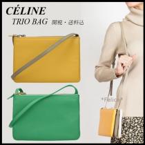 ＊CELINE 偽物 ブランド 販売＊トリオ スモール ショルダーバッグ 関税/送料...