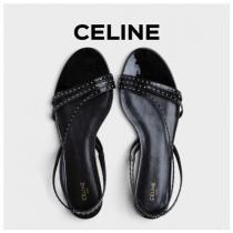 【CELINE 偽ブランド】大人可愛い♪ミニスタッズ×レザーサンダル◆追跡付！ iw...