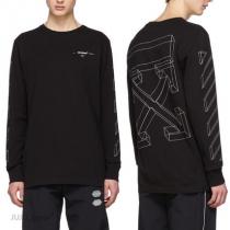 OFF White ブランドコピー 2019SS★3D ARROWS長袖Tシャツ★ブ...