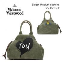 【Vivienne WESTWOOD 激安スーパーコピー】 Slogan Medium Yasmine ハンドバッグ iwgoods.com:6guuj5-1