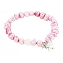 Chan LUU コピーブランド Pink Pearl Stretch Bracel...