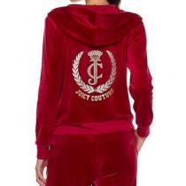 ☆JUICY COUTURE 偽物 ブランド 販売 お洒落なベロアセットアップ(Beet Red)☆ iwgoods.com:6vu4if-1