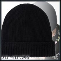 関税込◆ Black cotton knit logo tag beanie iwgoods.com:91bswm-1