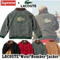 Supreme LACOSTE Wool Bomber Jacket AW 19 シ...