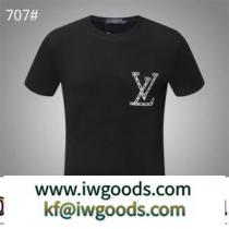 絶大な人気を誇る ルイ ヴィトンコピー ブランド 肌に馴染みやすい  2色可選 プリント 2022新作 ルイ ヴィトン LOUIS VUITTON 半袖Tシャツ iwgoods.com WzaGny-1
