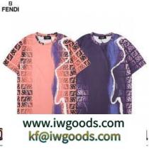 2色可選 収縮性のある バリエーションに富む 半袖Tシャツ 2022春夏 落ち着いた感覚 FENDI偽物ブランド iwgoods.com 1bGvaq-1